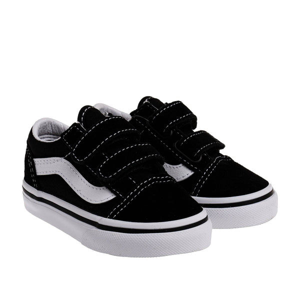 Kids Old Skool Velcro - Black - DNA Footwear