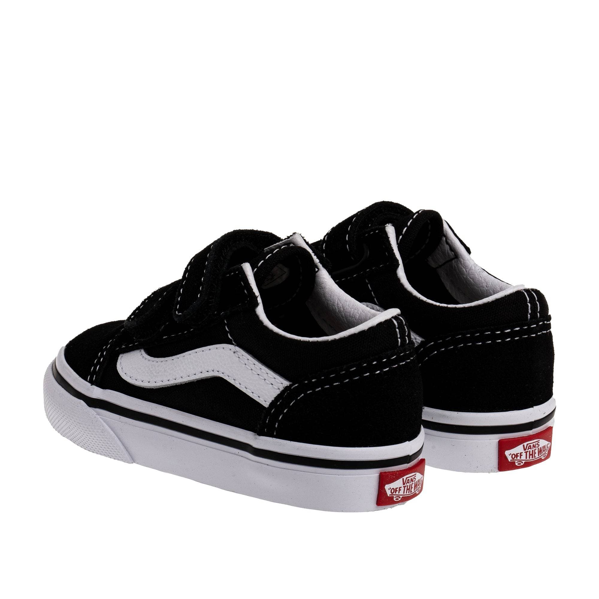 Kids Old Skool Velcro - Black - DNA Footwear