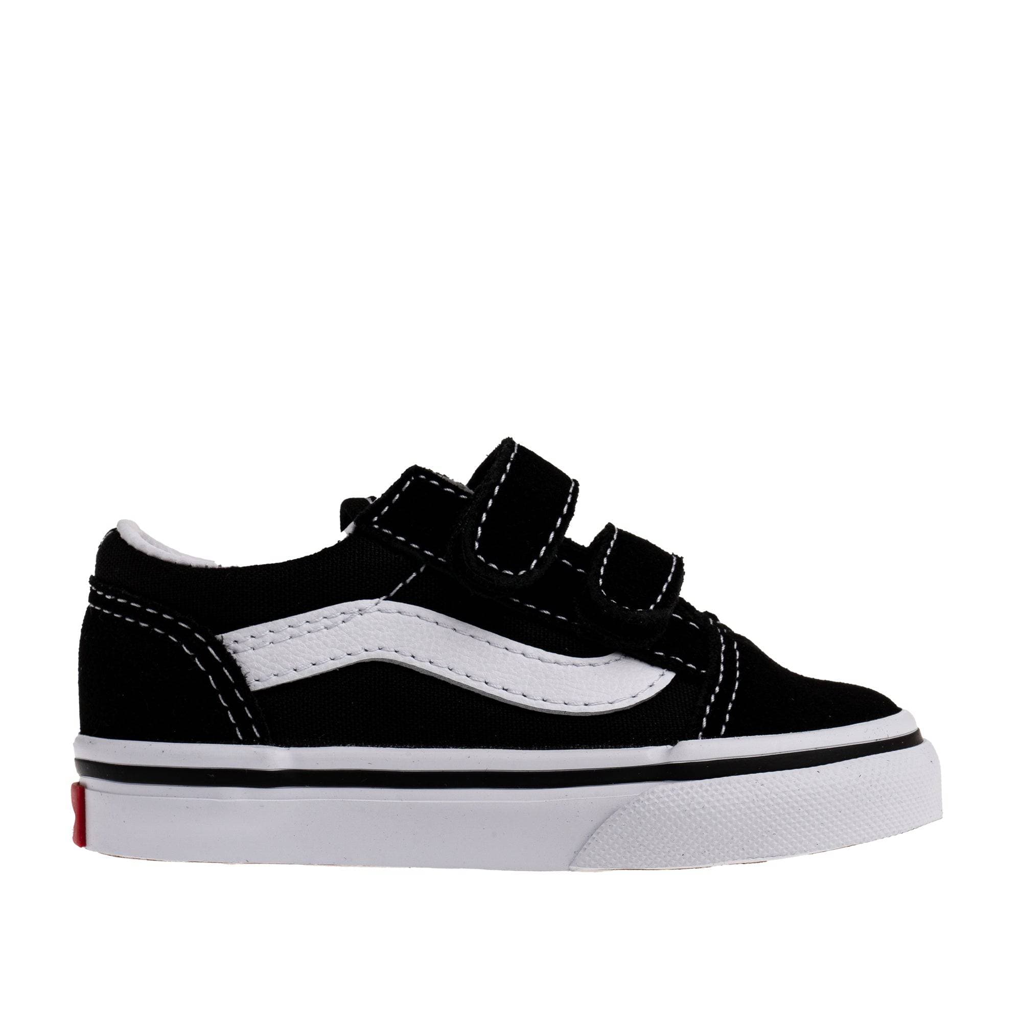 Kids Old Skool Velcro - Black - DNA Footwear