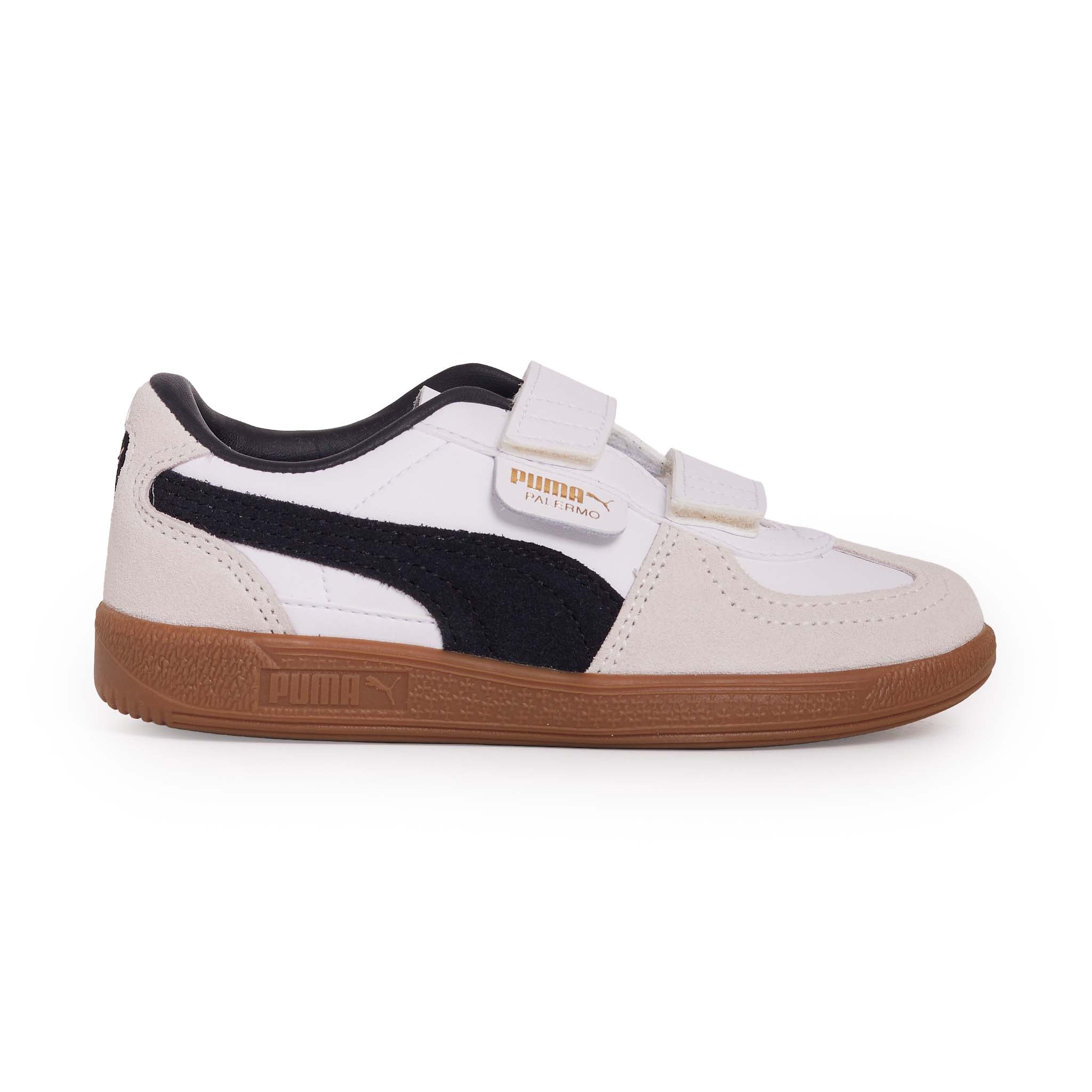 Kids Palermo Velcro - White/Grey
