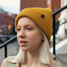 Wythe Ribbed Knit Beanie - Mustard - DNA Footwear