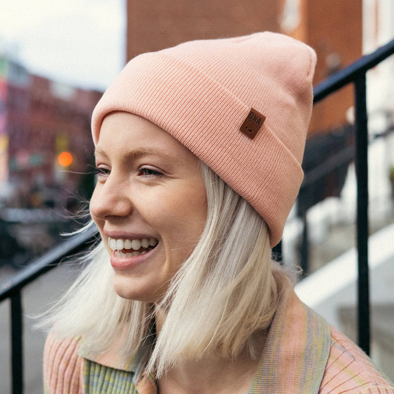Bedford Smooth Knit Beanie - Pink - DNA Footwear