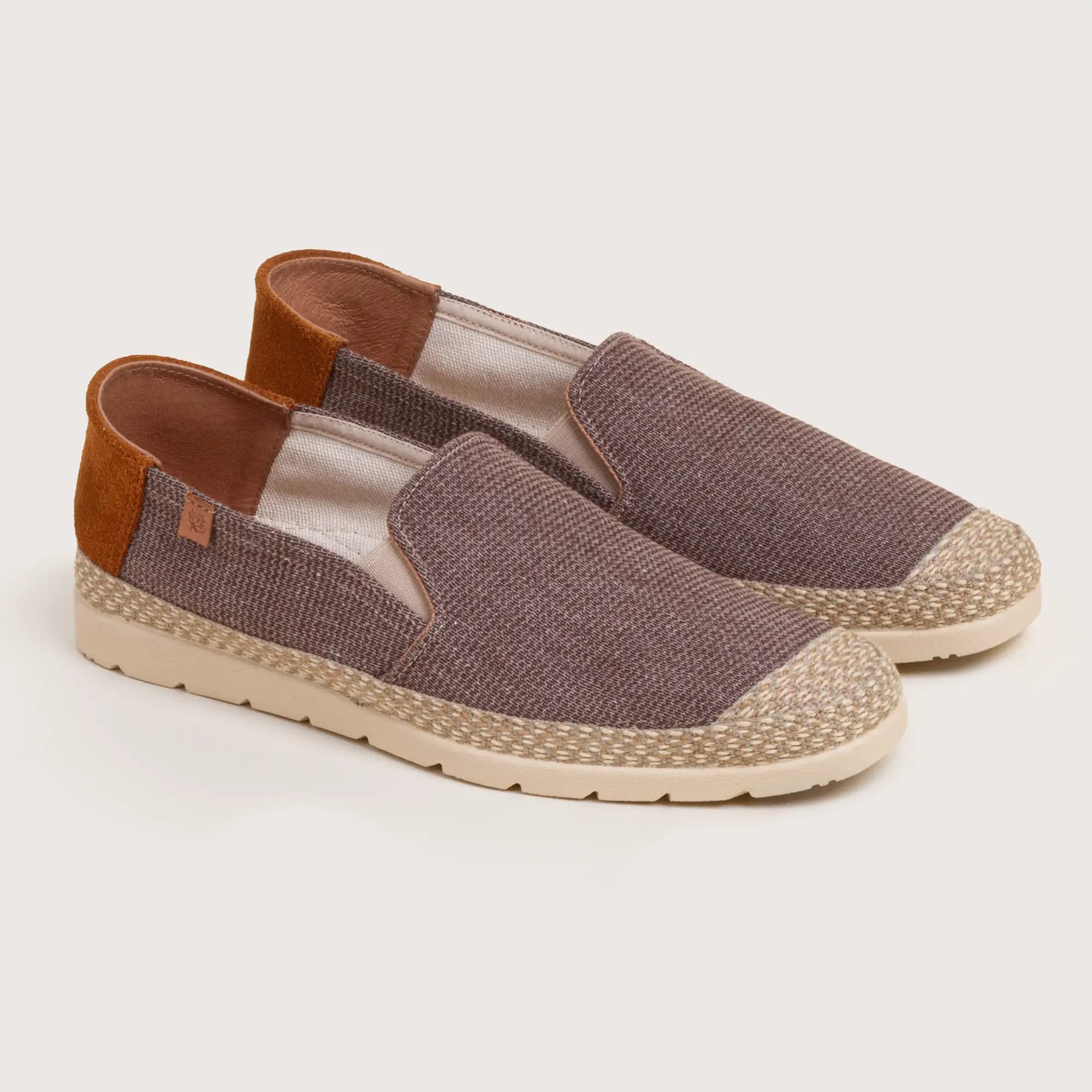 Rey - Brown Ribbed Canvas