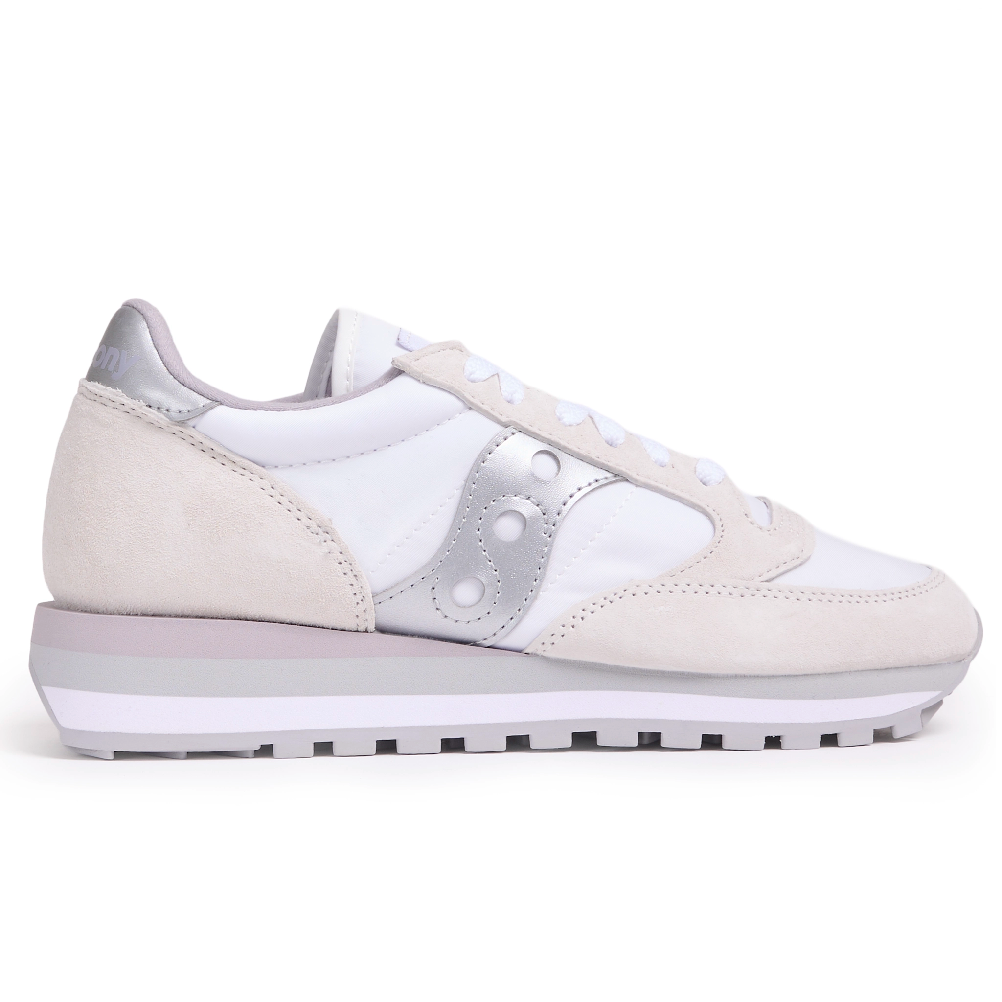 Women's Jazz Triple - White/Silver