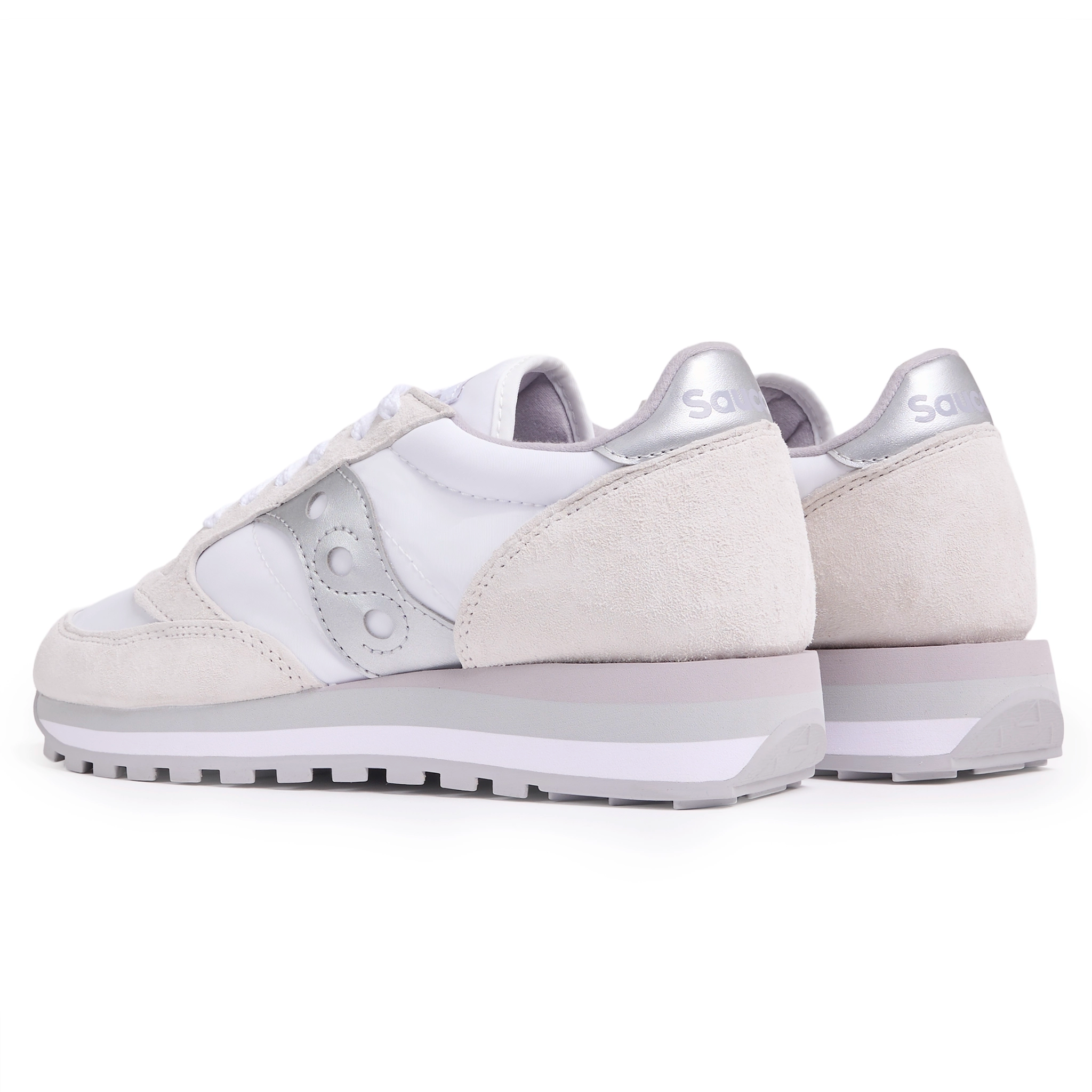 Women's Jazz Triple - White/Silver