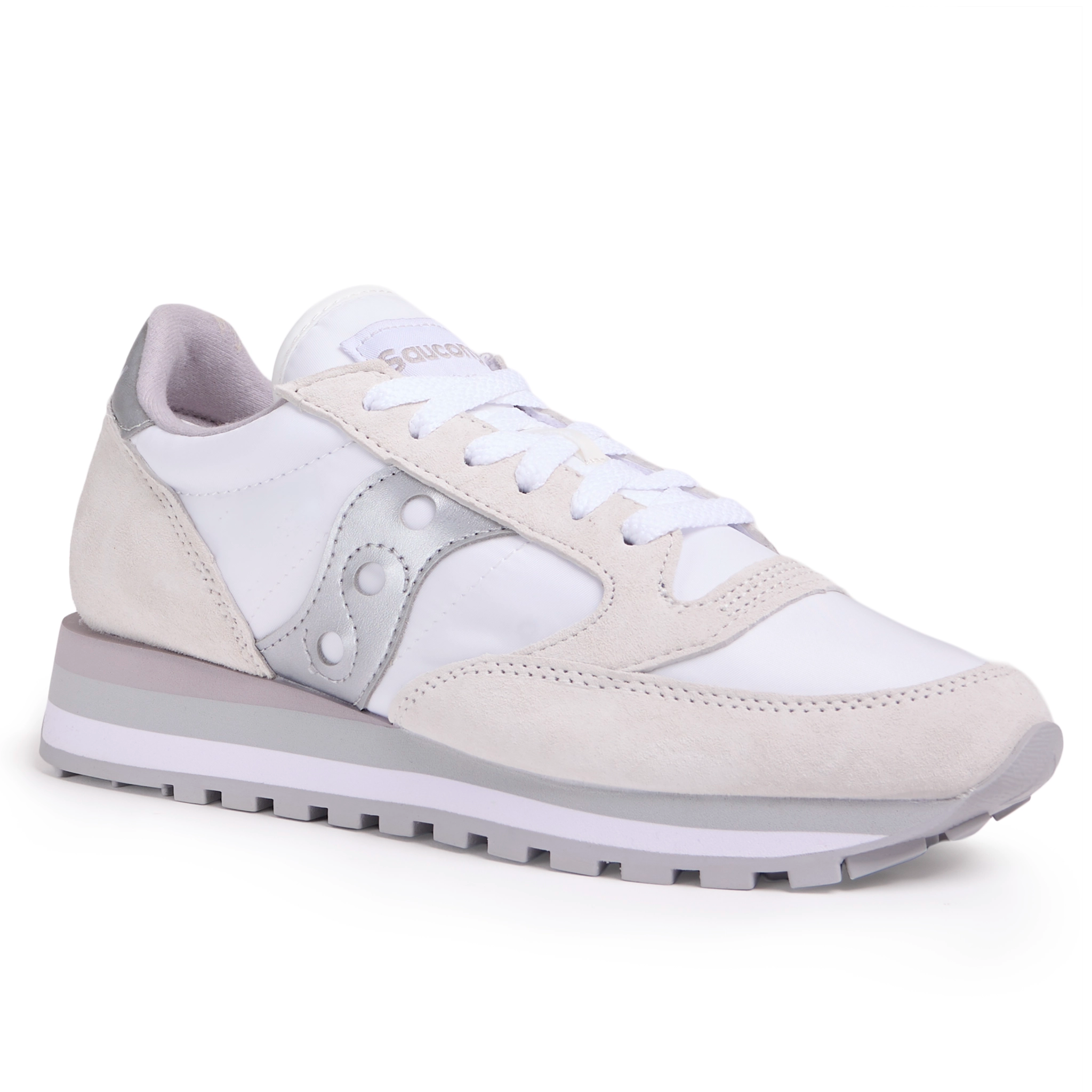 Women's Jazz Triple - White/Silver