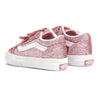 Toddlers Old Skool Velcro Glitter - Rosegold