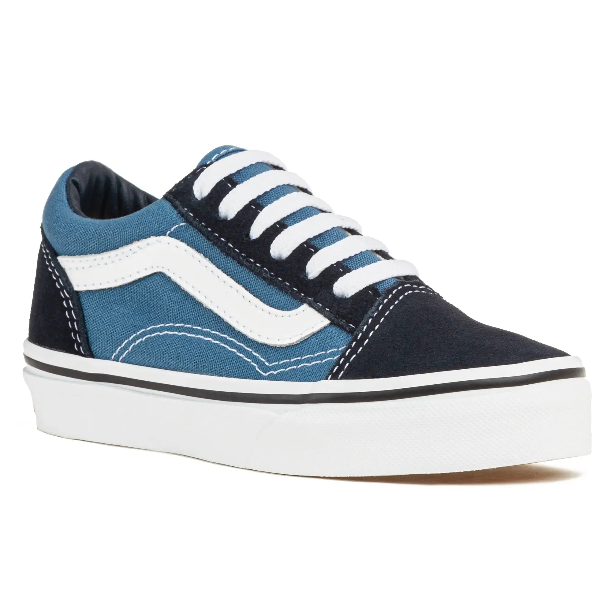 Black and sales blue velcro vans