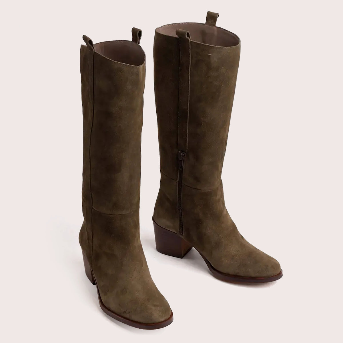 Rider - Olive Suede