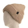 Wythe Ribbed Knit Beanie - Beige - DNA Footwear