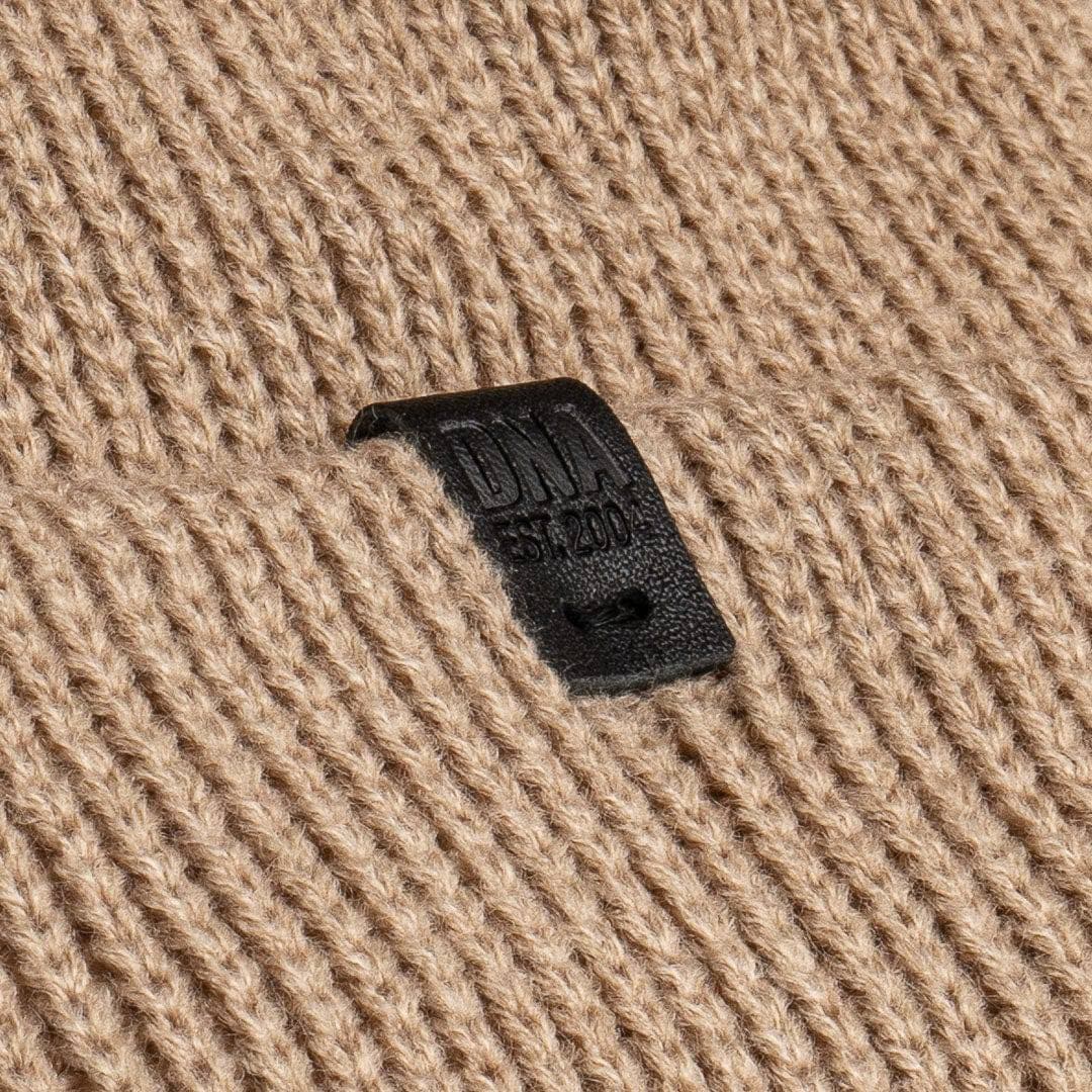 Wythe Ribbed Knit Beanie - Beige - DNA Footwear
