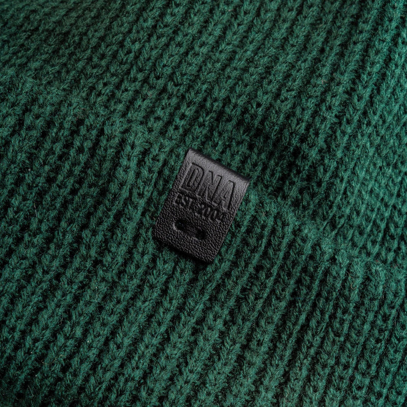 Wythe Ribbed Knit Beanie - Forest - DNA Footwear