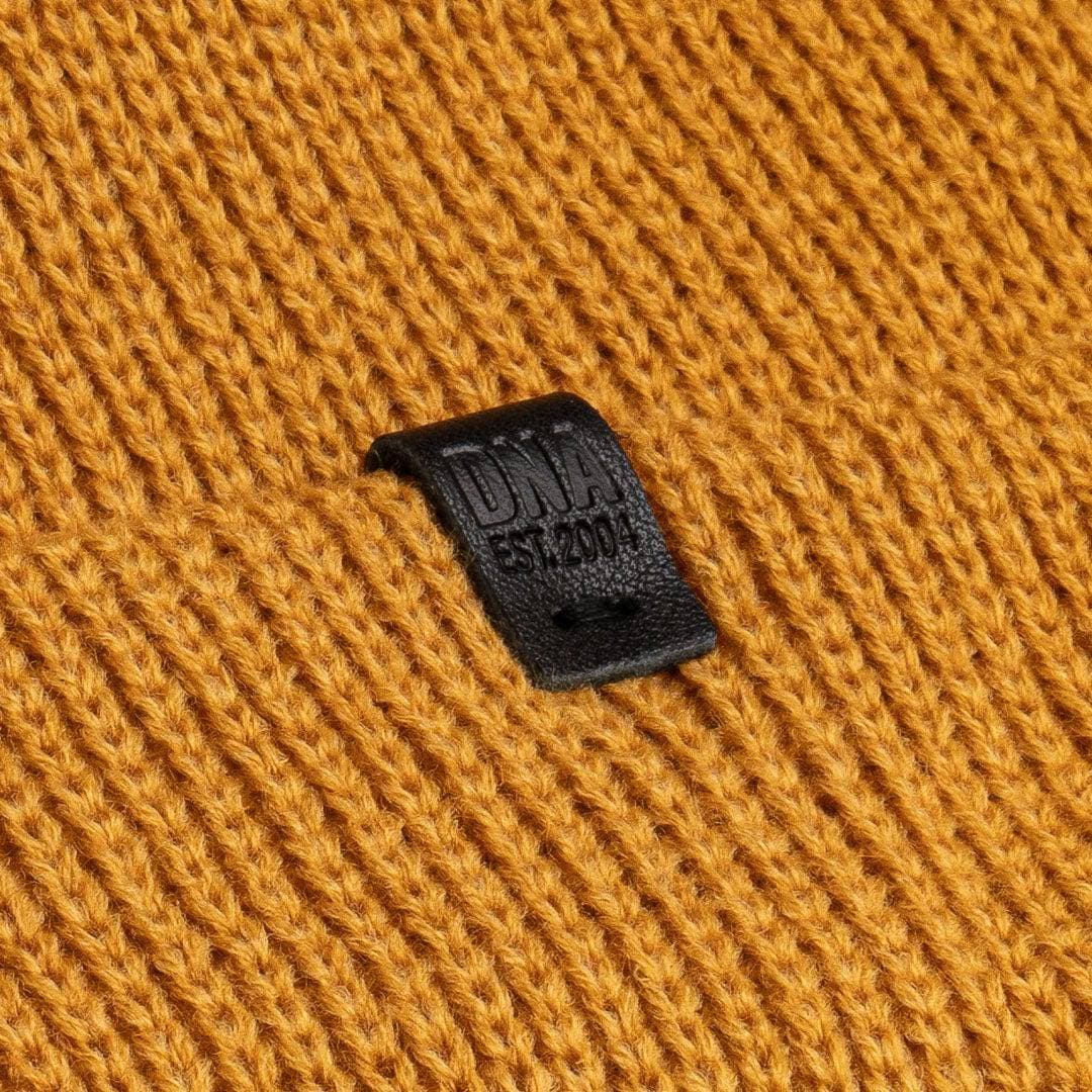 Wythe Ribbed Knit Beanie - Mustard - DNA Footwear
