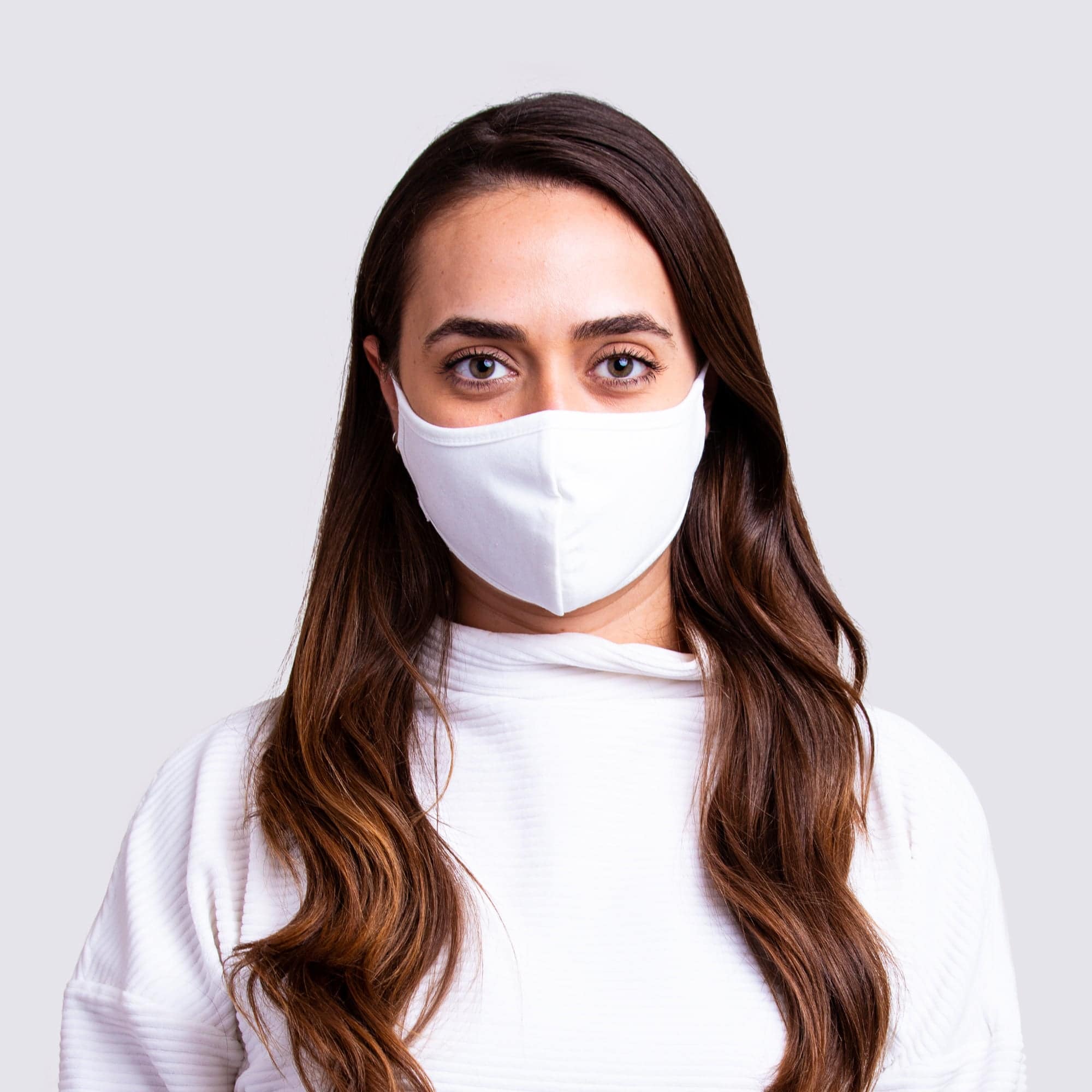 Washable Cotton Facemask - White - DNA Footwear