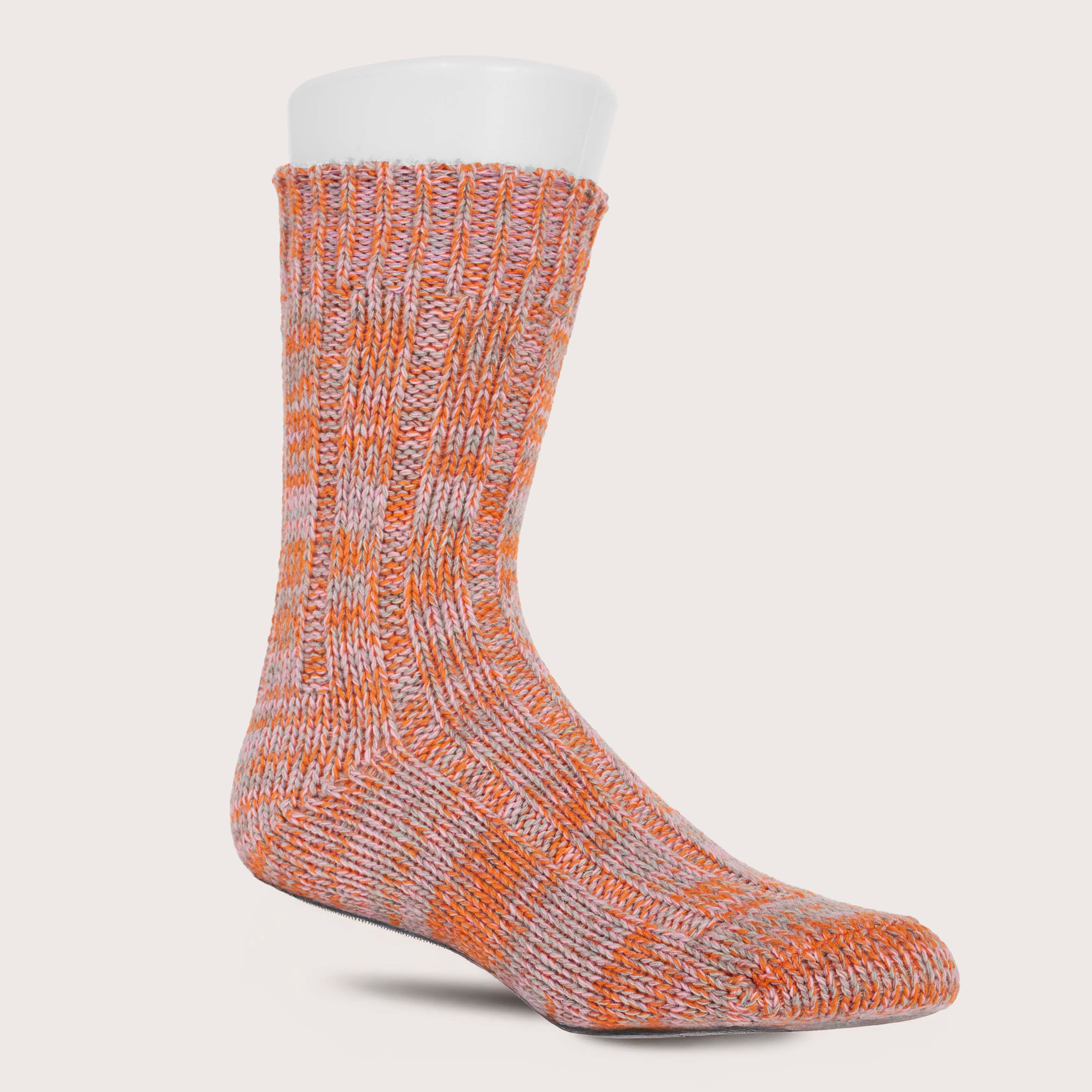 Women's Mix Color Sock - Orange