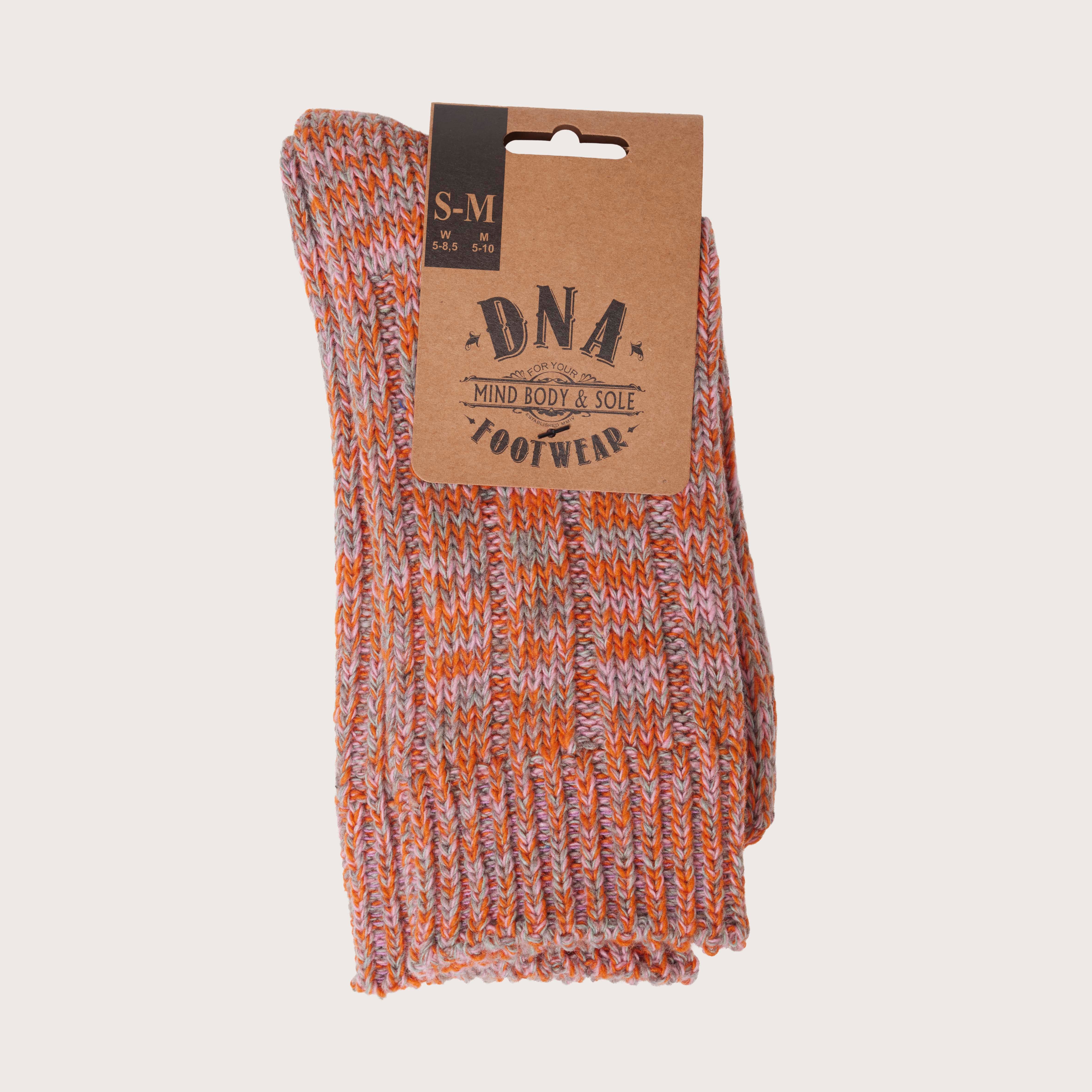 Women's Mix Color Sock - Orange